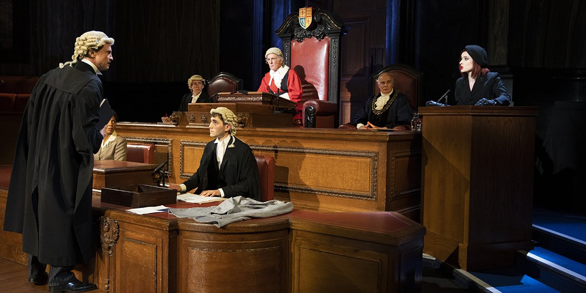 The cast of Witness for the Prosecution. Photo by Ellie Kurttz.