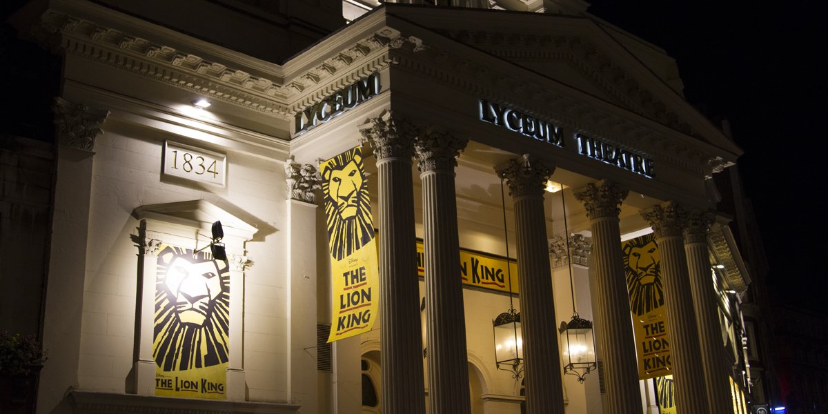 The Lyceum Theatre hosts The Lion King in the West End