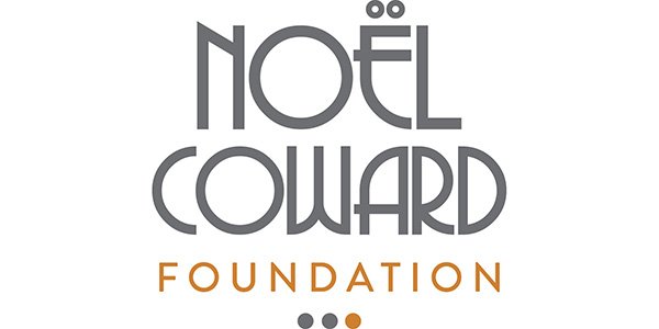 Logo of the Noël Coward Foundation, featuring stylised text in grey and orange on a white background.
